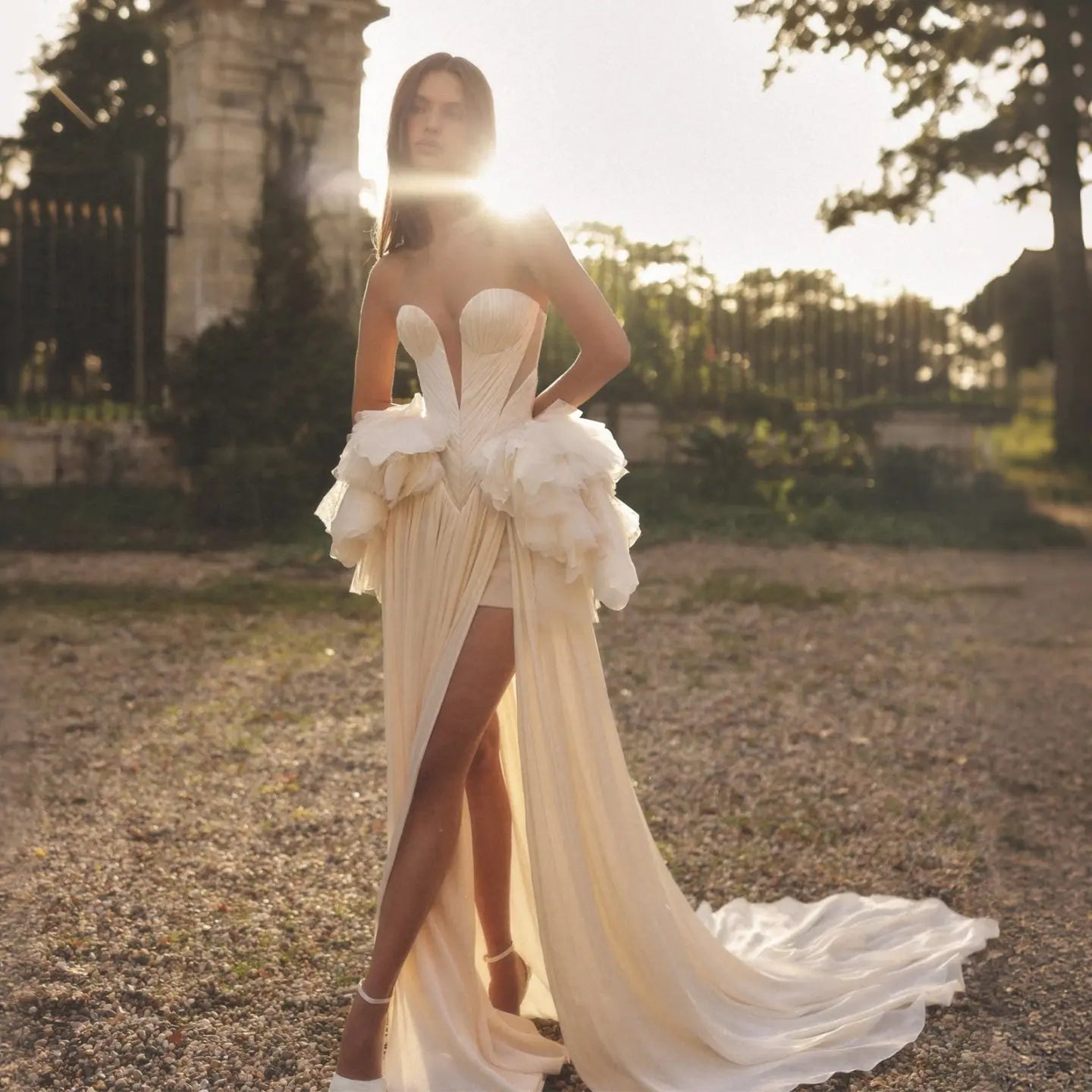 Strapless Bridal Gown V-Neck Mermaid Wedding Dresses SW243 – SHEER FAIRY