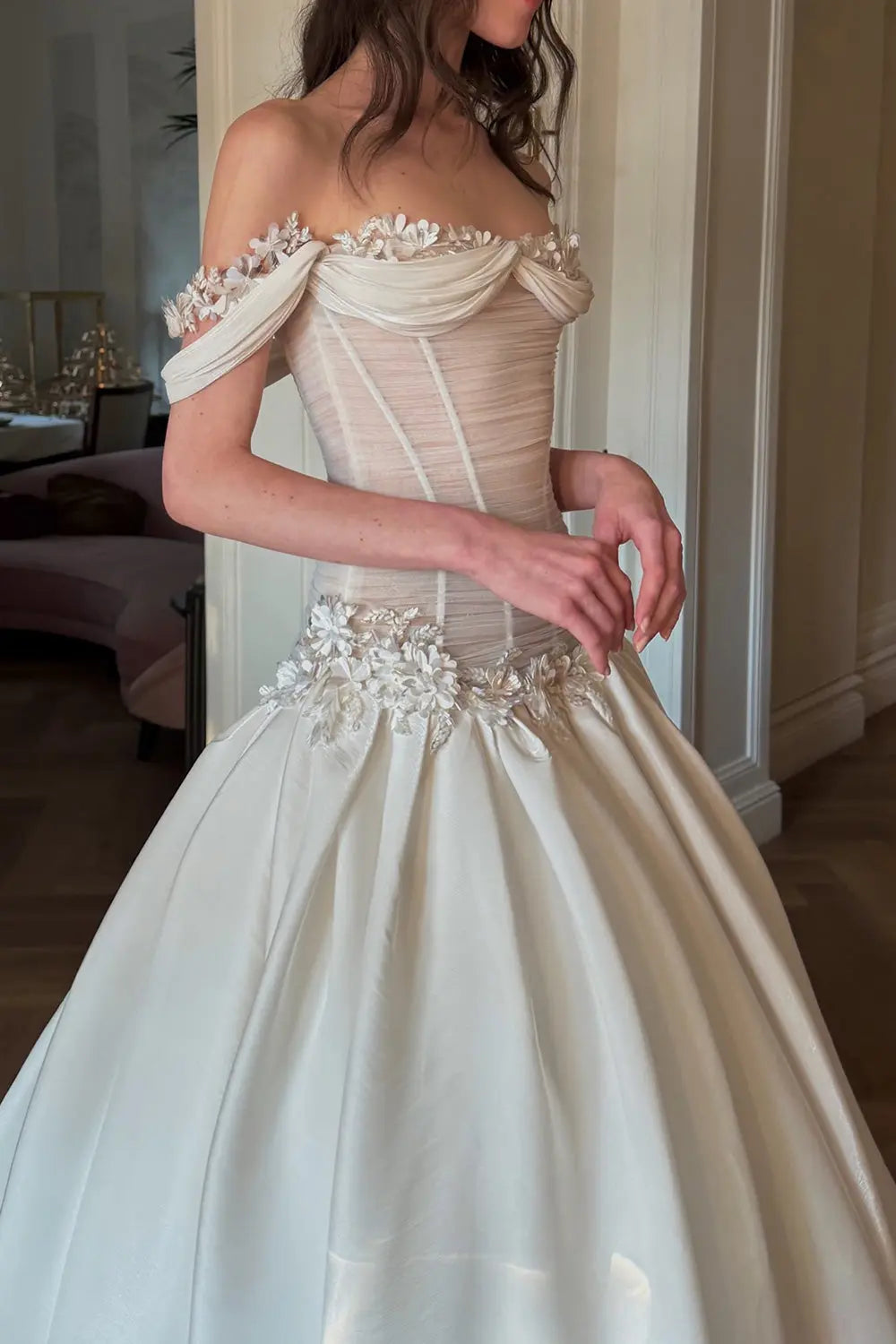 fairy corset wedding dresses Off-the-Shoulder Ball Gown Dress with Floral SW229 – SHEER Spring Arrivals AIRY HOURGLASS Bodycon Spaghetti Perfect for fairytale weddings Pay With:225 Qs (Silkroll Fee: $5.63)