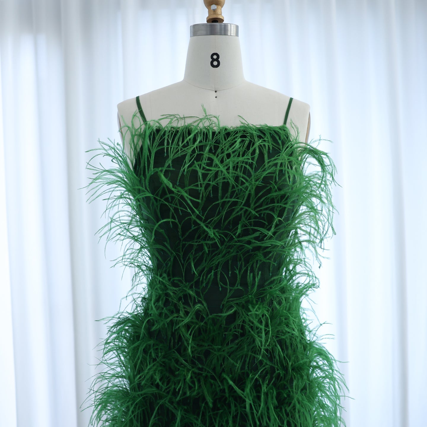 Fairy Relaxed Feather Cocktail Party Mini Gown RM089