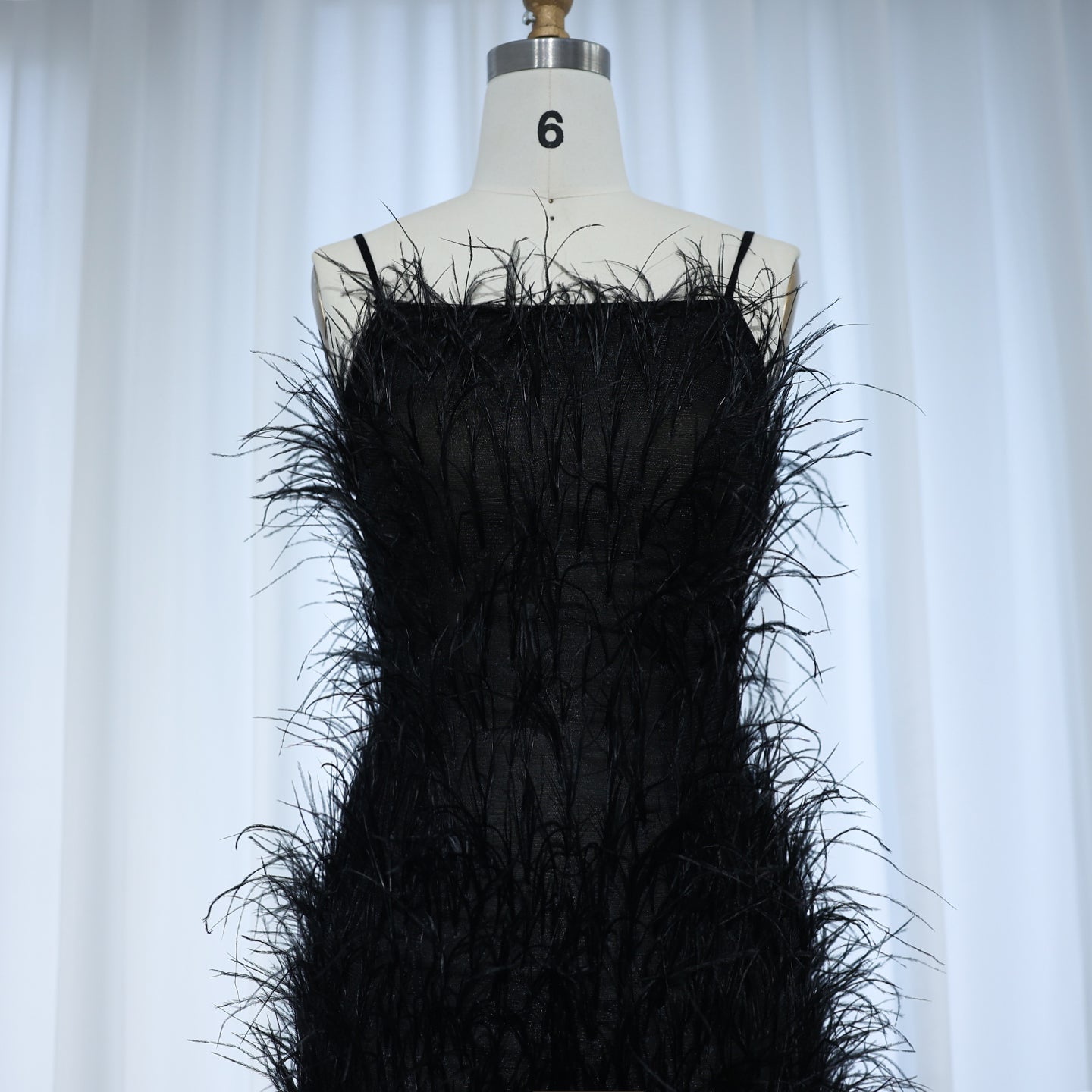 Fairy Relaxed Feather Cocktail Party Mini Gown RM089