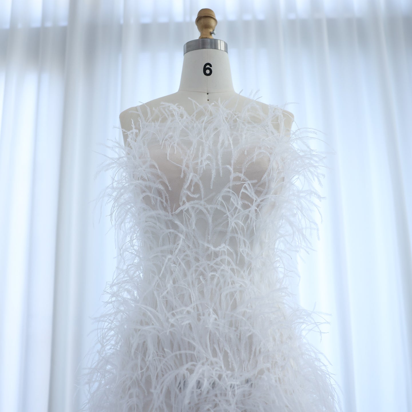 Fairy Relaxed Feather Cocktail Party Mini Gown RM089