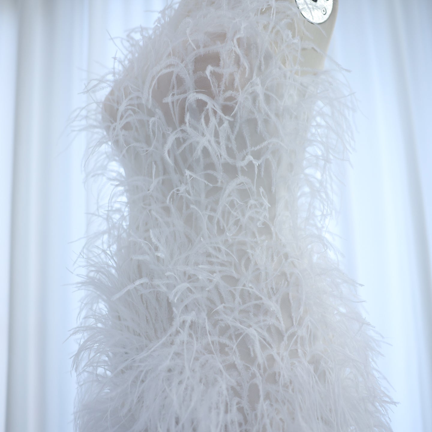 Fairy Relaxed Feather Cocktail Party Mini Gown RM089