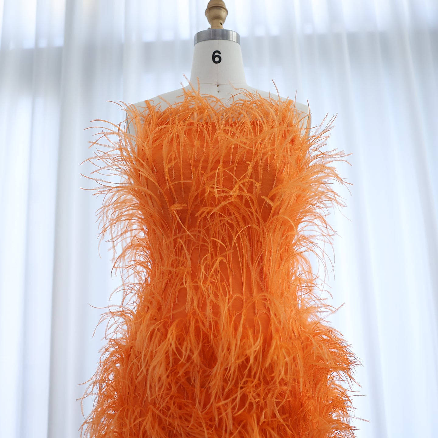 Fairy Relaxed Feather Cocktail Party Mini Gown RM089