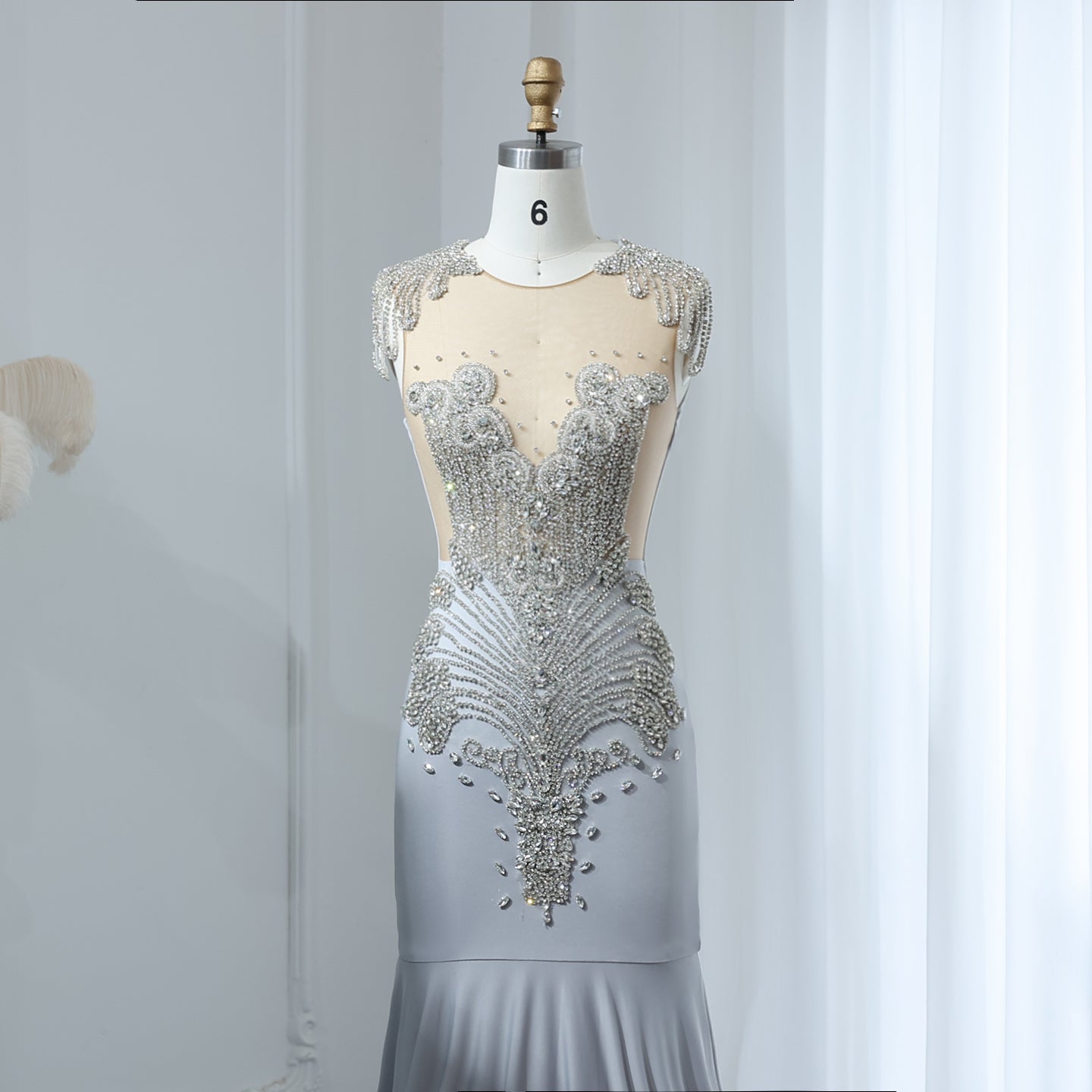 Luxury Crystal Mermaid Prom Dresses 2025 for Black Girls Graduation Party