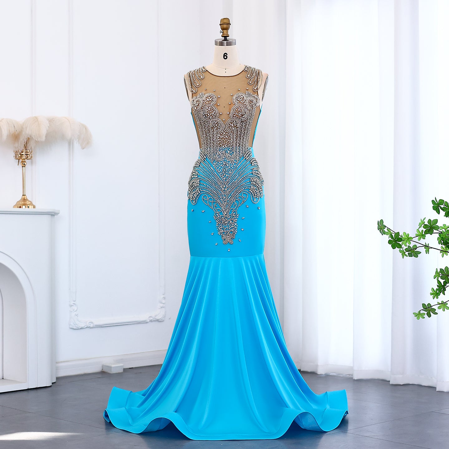 Extraordinary Mermaid Prom Dresses for Black Girls Graduation Party SH003