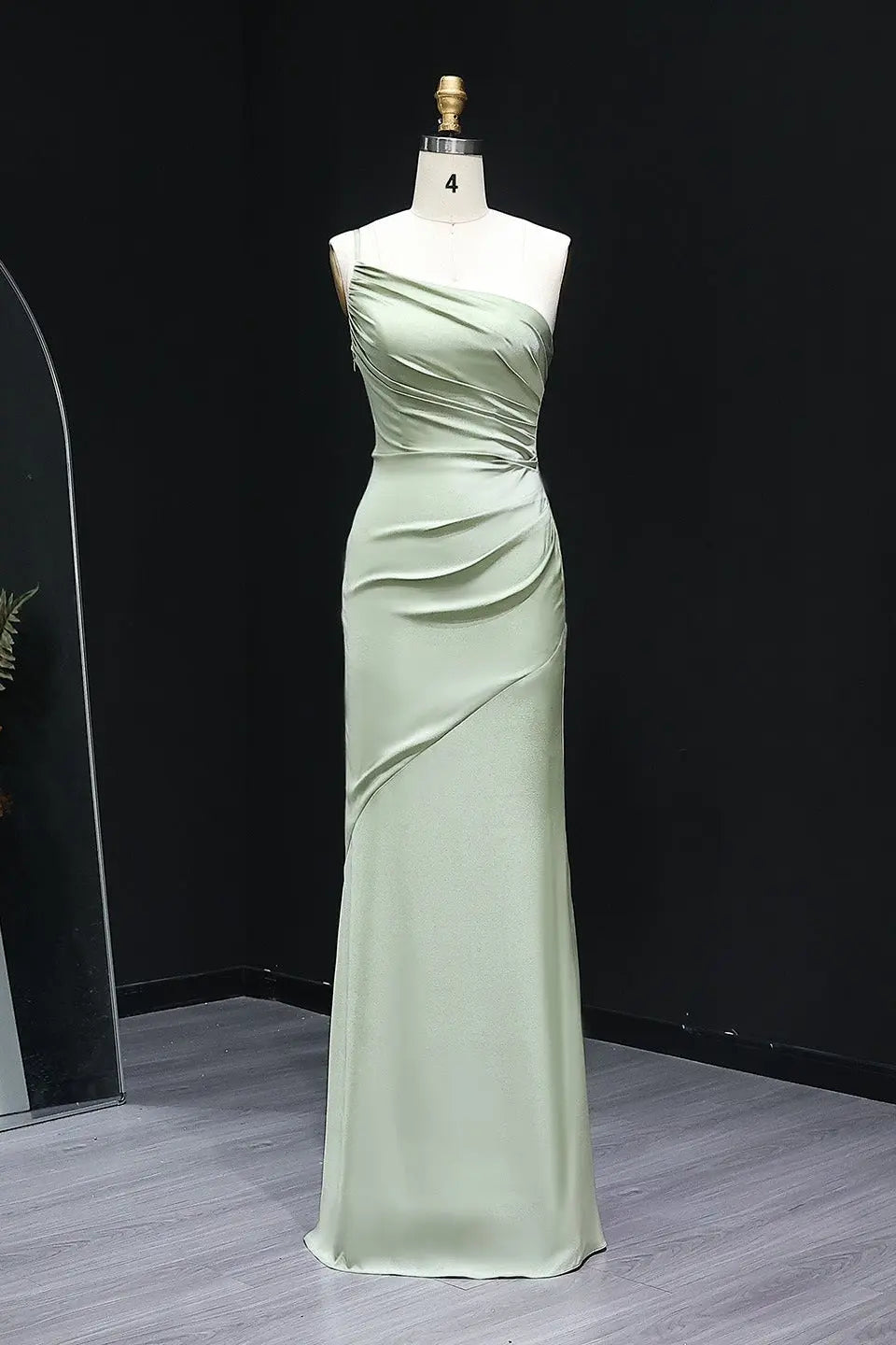 sheer one shoulder bridesmaid dress Oplxuo One Shoulder Mesh Sheer Bridesmaid Dresses for Womens Sleeveless A Line Chiffon Long Dress Formal Evening Party Gown Green at Amazon Women's Clothing store