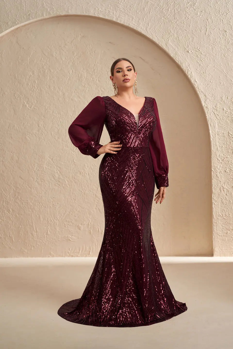 burgundy fairy dress Fairy Floral Off-the-shoulder Burgundy Slit Prom Dress