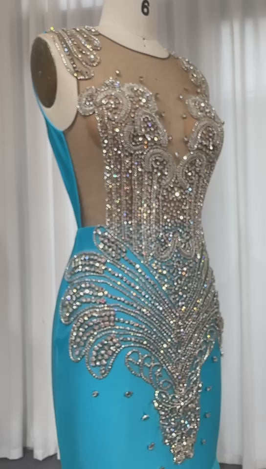 Load video: Extraordinary Mermaid Prom Dresses for Black Girls Graduation Party SH003