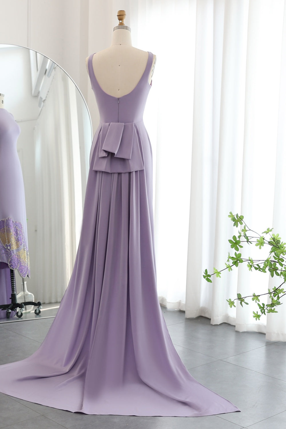 Elegant Coral Pink Butterfly Beaded Evening Dress SS471 Sheer Fairy