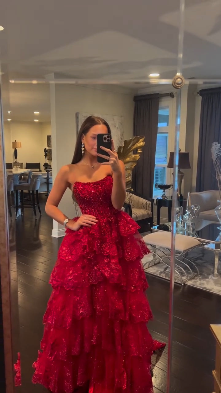 Sparkle Sequins Sage Green Prom Dresses with Slit Wine Red for Women Wedding Birthday Party Gowns