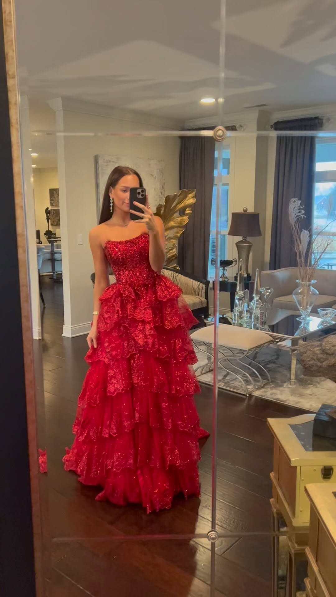 Sparkle Sequins Sage Green Prom Dresses with Slit Wine Red for Women Wedding Birthday Party Gowns