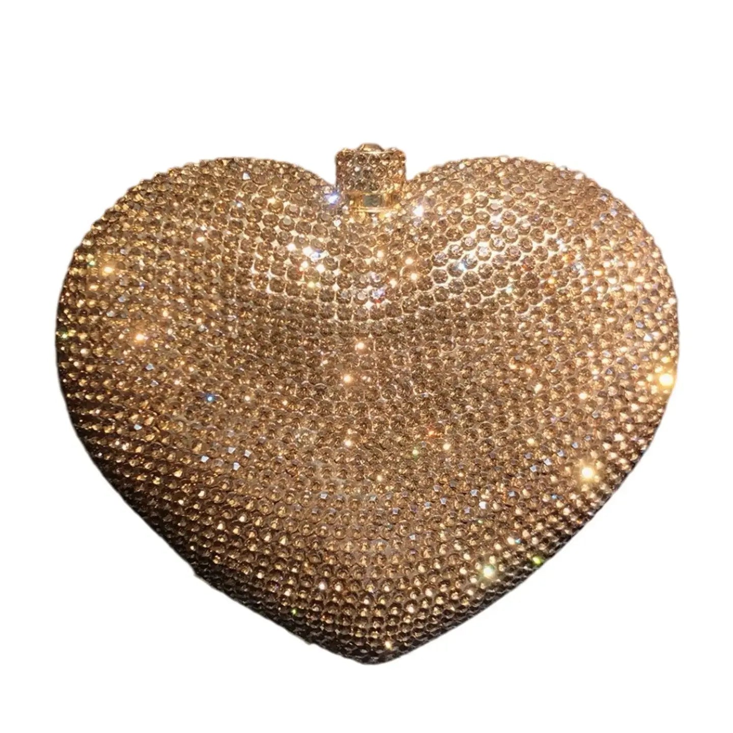 Heart Shaped Crystal Evening Clutch Bag HB027 Sheer Fairy