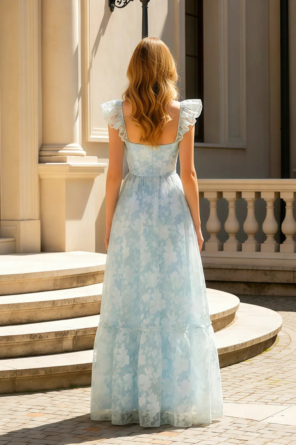 Sage Green Chiffon Spaghetti Strap A-Line Prom Dress SH492 Sheer Fairy