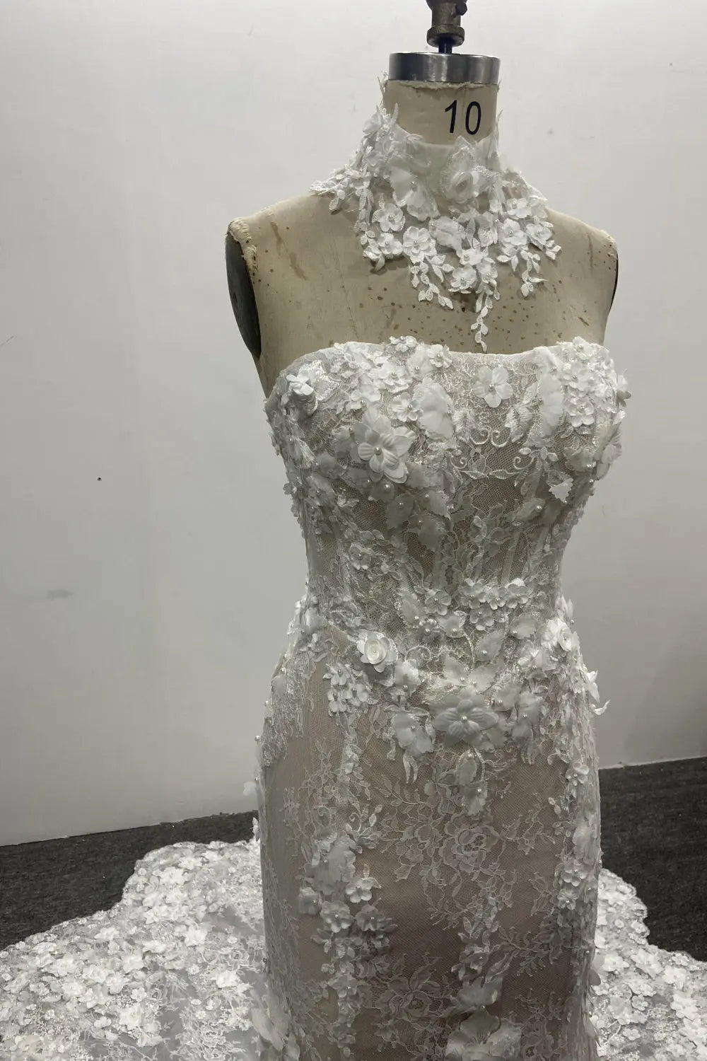 Luxury Strapless Mermaid Off Shoulder Wedding Dress SW645 Sheer Fairy