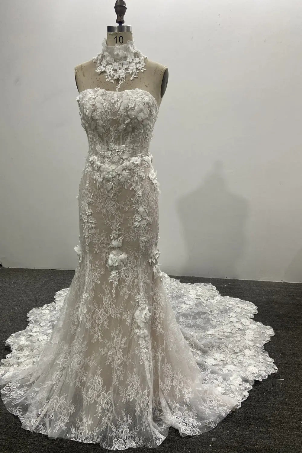 Luxury Strapless Mermaid Off Shoulder Wedding Dress SW645 Sheer Fairy