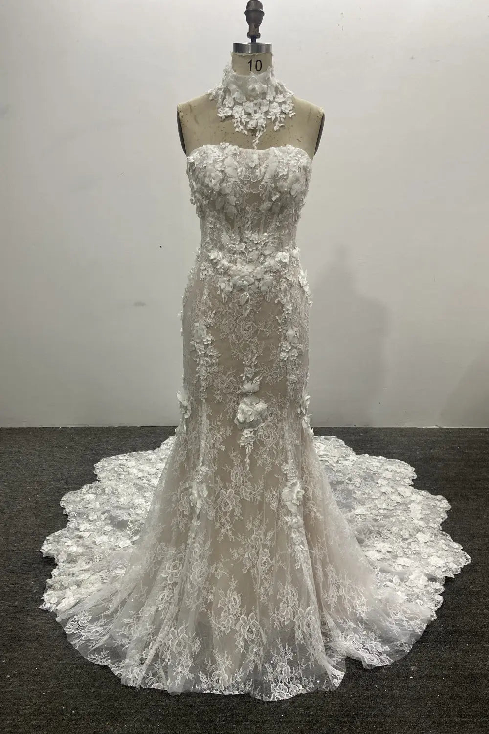 Luxury Strapless Mermaid Off Shoulder Wedding Dress SW645 Sheer Fairy