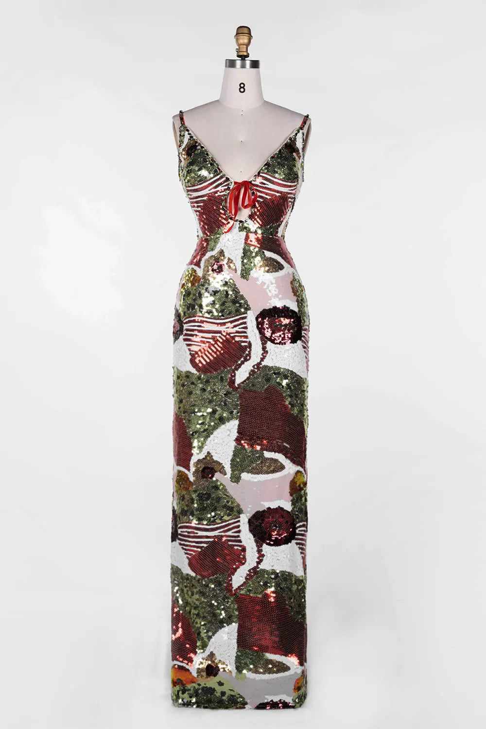 Multicolored Sequin Sleeveless Maxi Dress ST114 Sheer Fairy