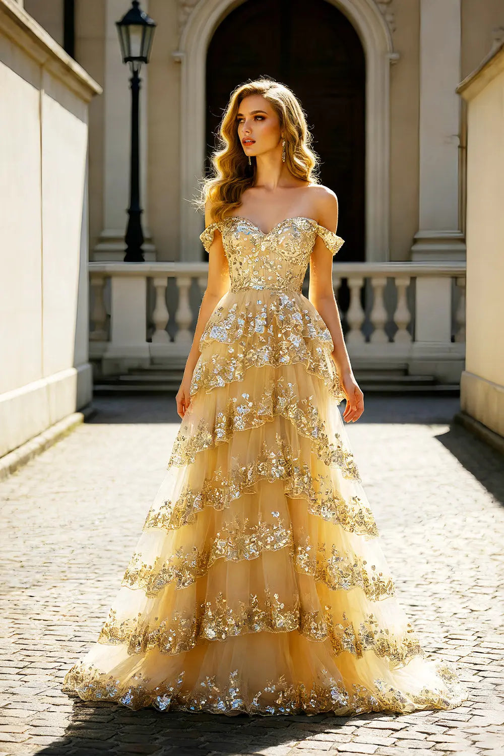 Comfortable Red Satin Off-the-Shoulder Mermaid Prom Dress SH436 Sheer Fairy