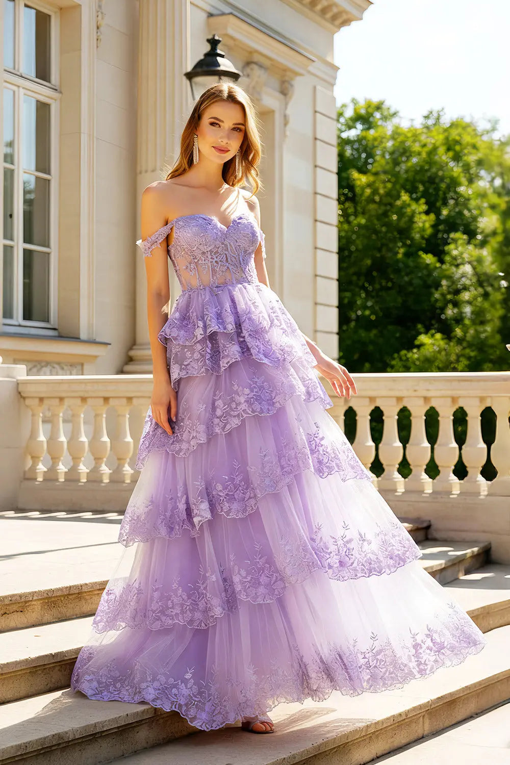 Champagne One-Shoulder Satin A-Line Prom Dress SH433 Sheer Fairy