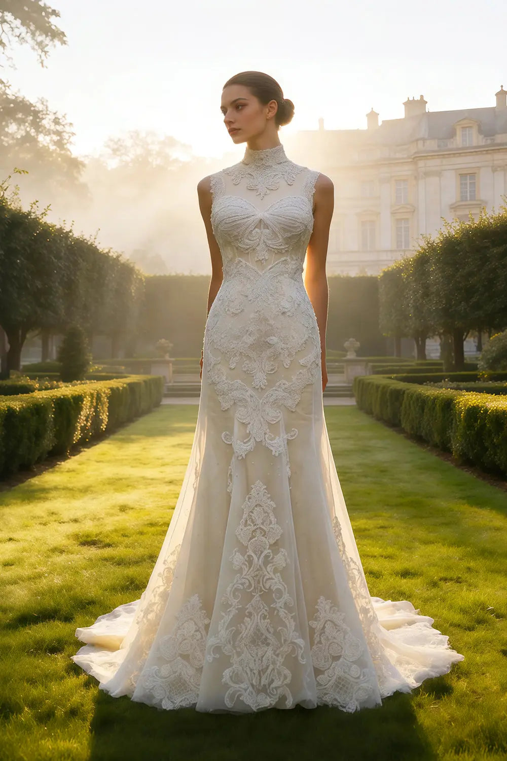 Sweetheart Trumpet Mermaid Wedding Dress SW654 Sheer Fairy