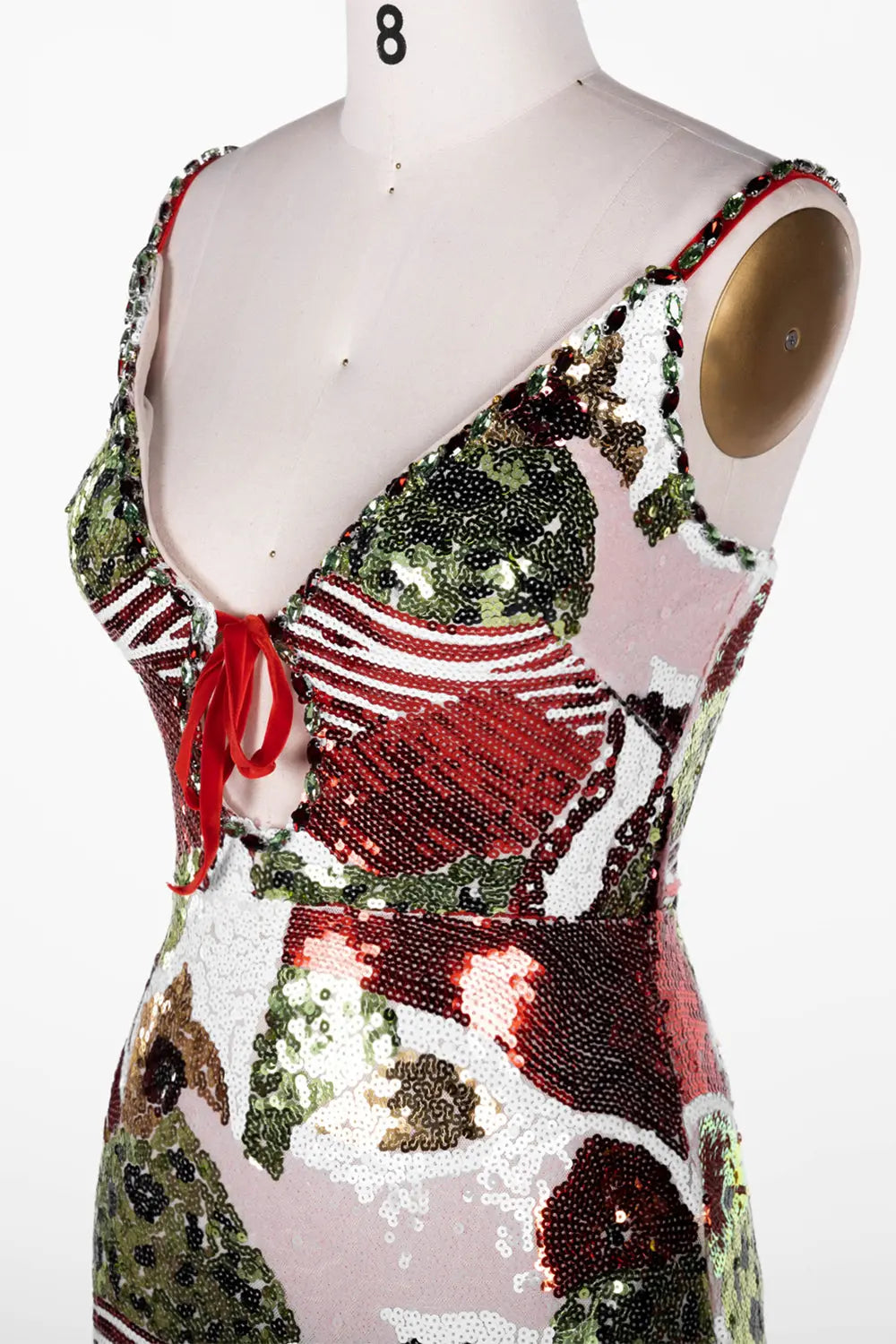 Multicolored Sequin Sleeveless Maxi Dress ST114 Sheer Fairy