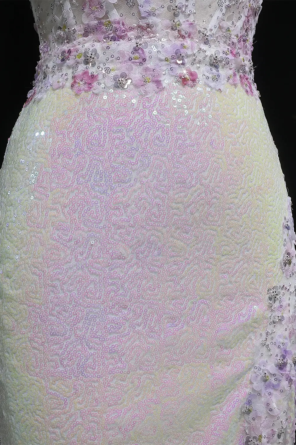 Sexy Split Side Backless Long Gradient Pink Prom Dress Party Gown SH061 Sheer Fairy