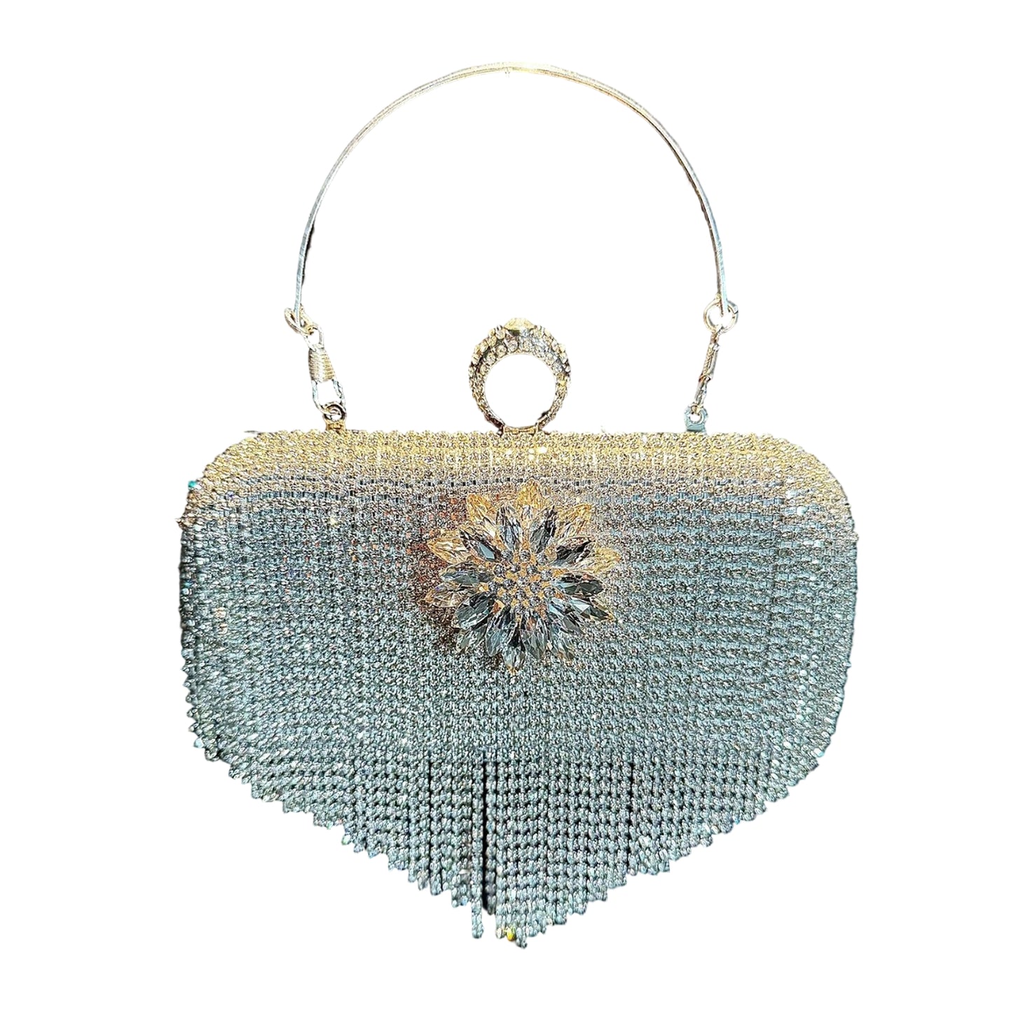 Diamond-studded Tassel Crossbody Evening Bag HB004