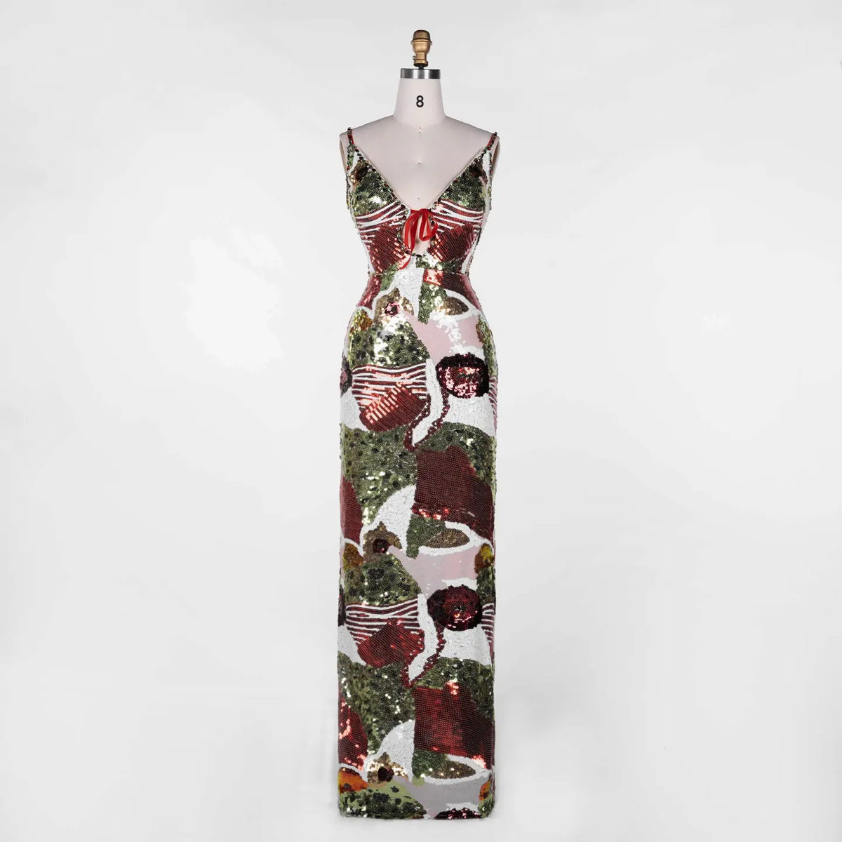 Multicolored Sequin Sleeveless Maxi Dress ST114 Sheer Fairy