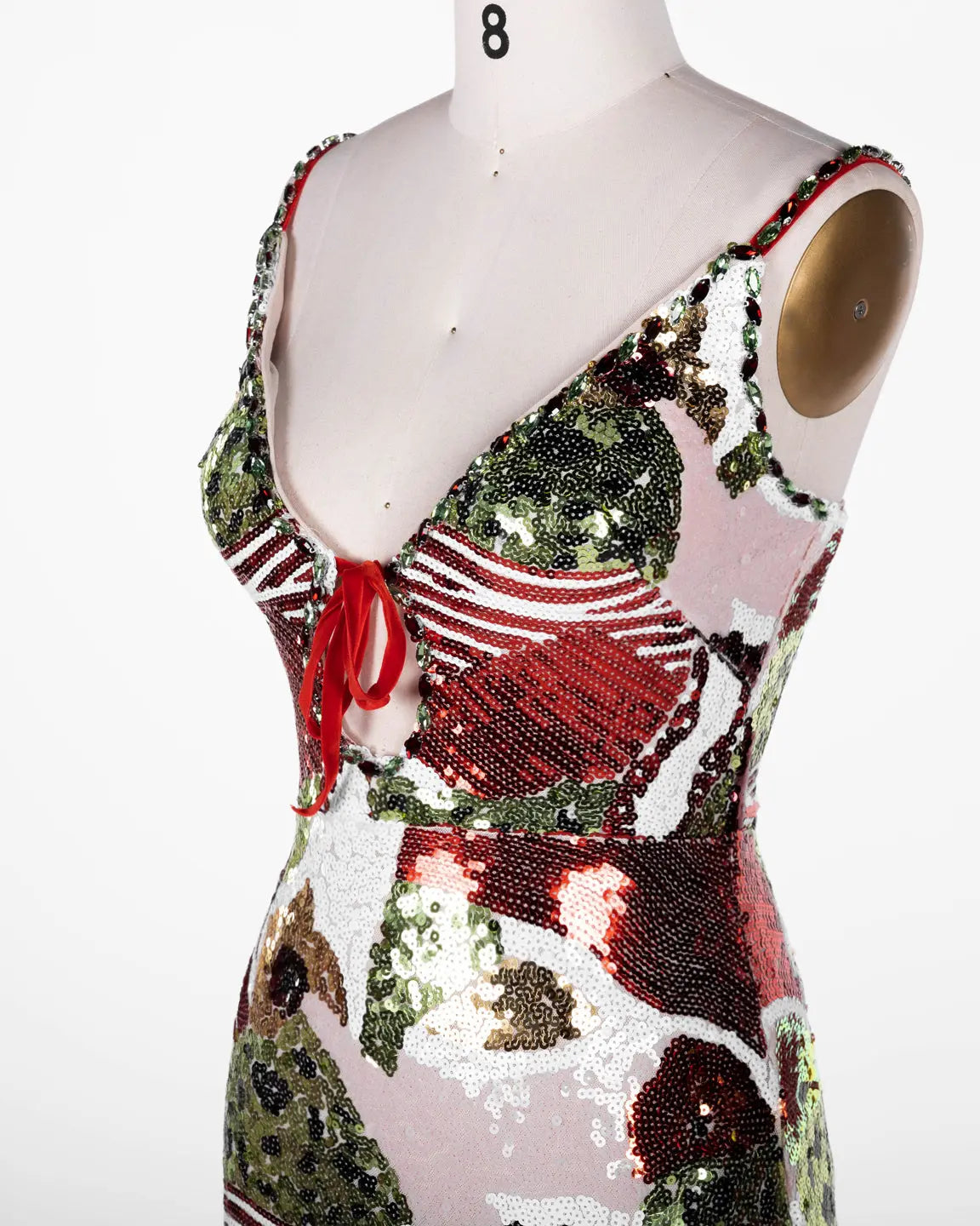 Multicolored Sequin Sleeveless Maxi Dress ST114 Sheer Fairy