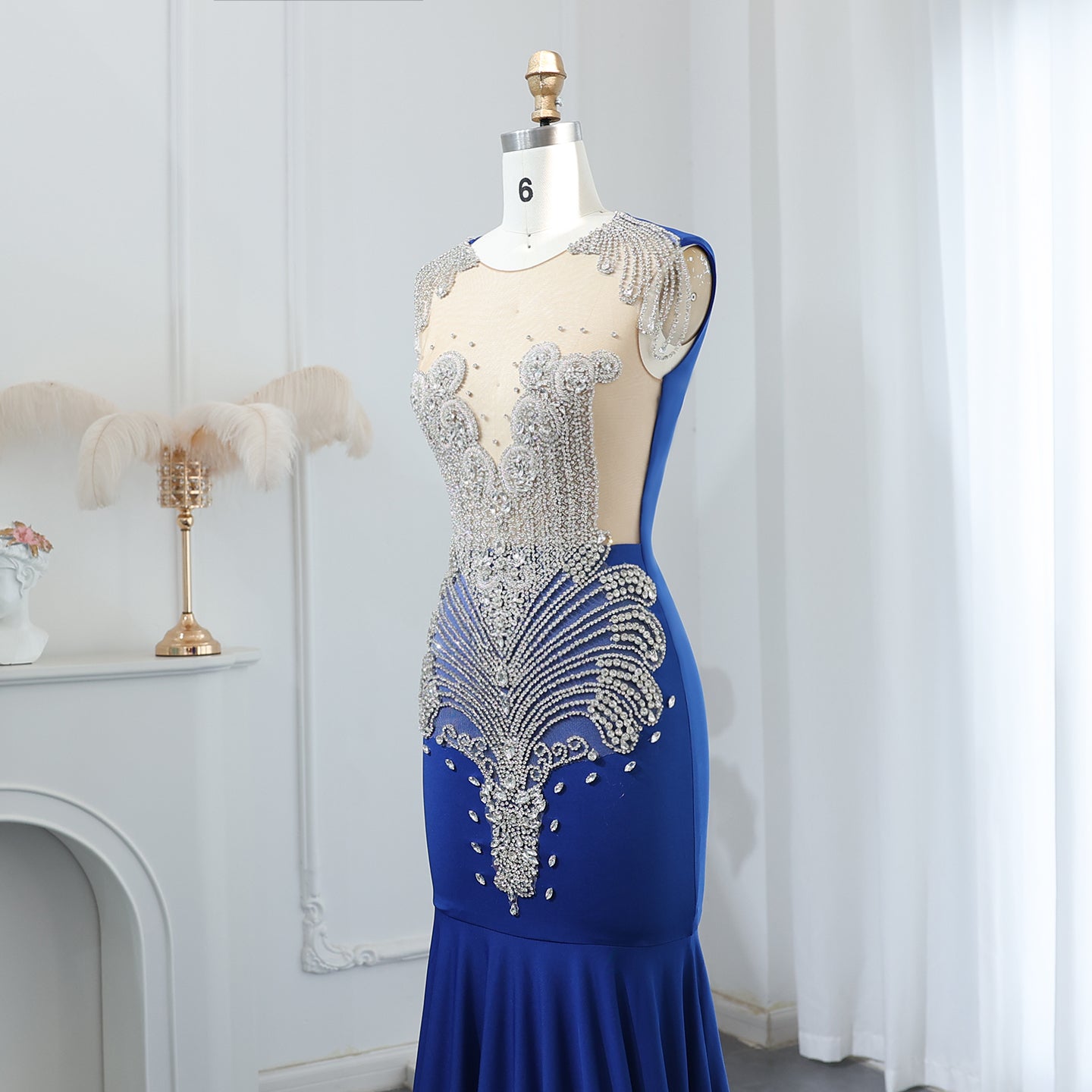Luxury Crystal Mermaid Prom Dresses 2025 for Black Girls Graduation Party