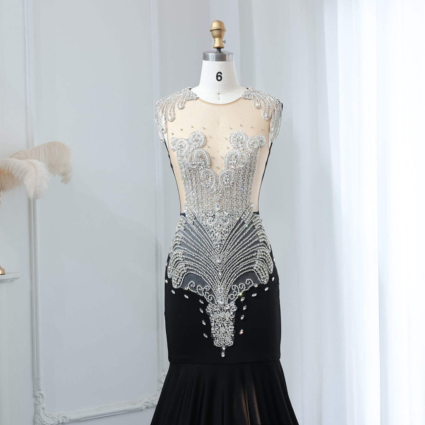 Luxury Crystal Mermaid Prom Dresses 2025 for Black Girls Graduation Party