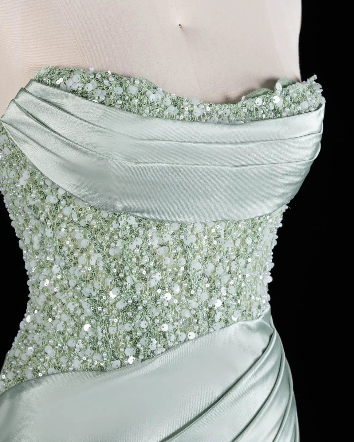 Exquisite Green Strapless Short Homecoming Dress Sheer Fairy