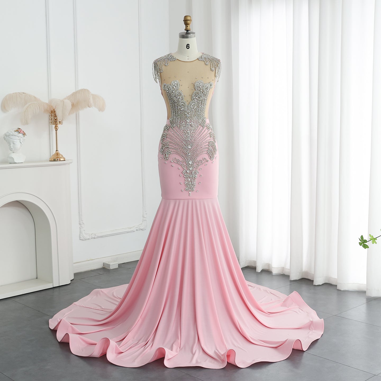 Luxury Crystal Mermaid Prom Dresses 2025 for Black Girls Graduation Party