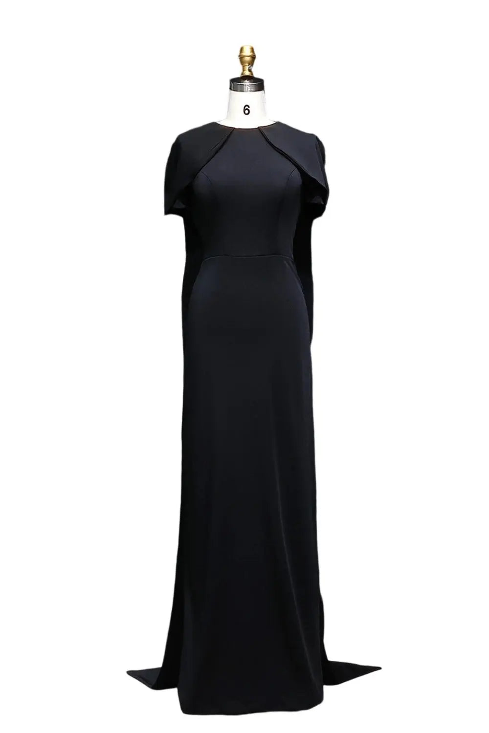 Simple Lilac Straight Evening Dress with Cape SF033 Sheer Fairy