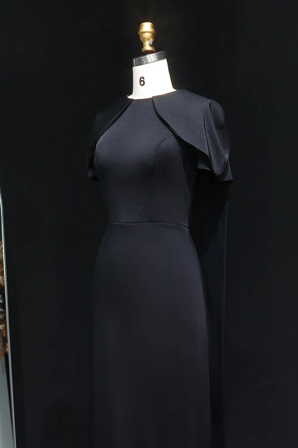 Simple Lilac Straight Evening Dress with Cape SF033 Sheer Fairy