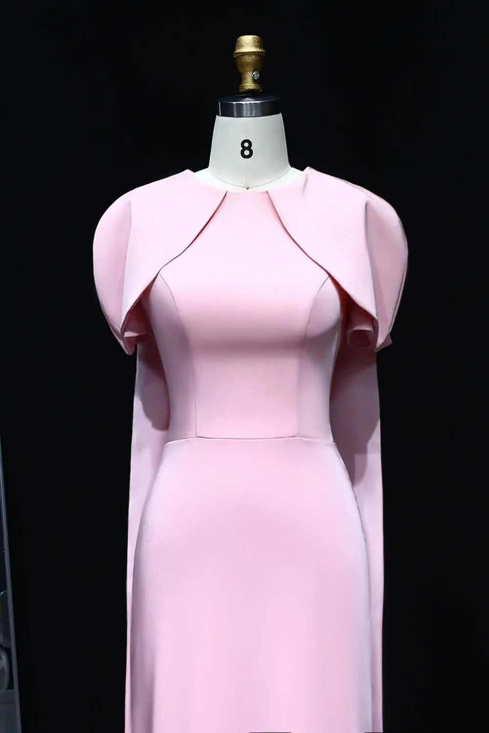 Simple Lilac Straight Evening Dress with Cape SF033 Sheer Fairy