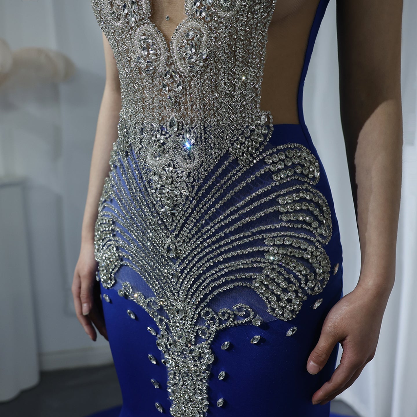 Luxury Crystal Mermaid Prom Dresses 2025 for Black Girls Graduation Party