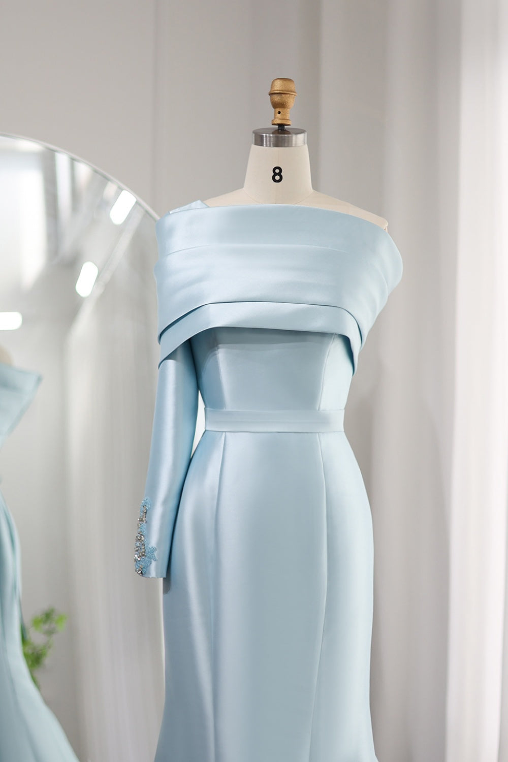 Elegant Yellow One Shoulder Mermaid Evening Dress SS414 Sheer Fairy