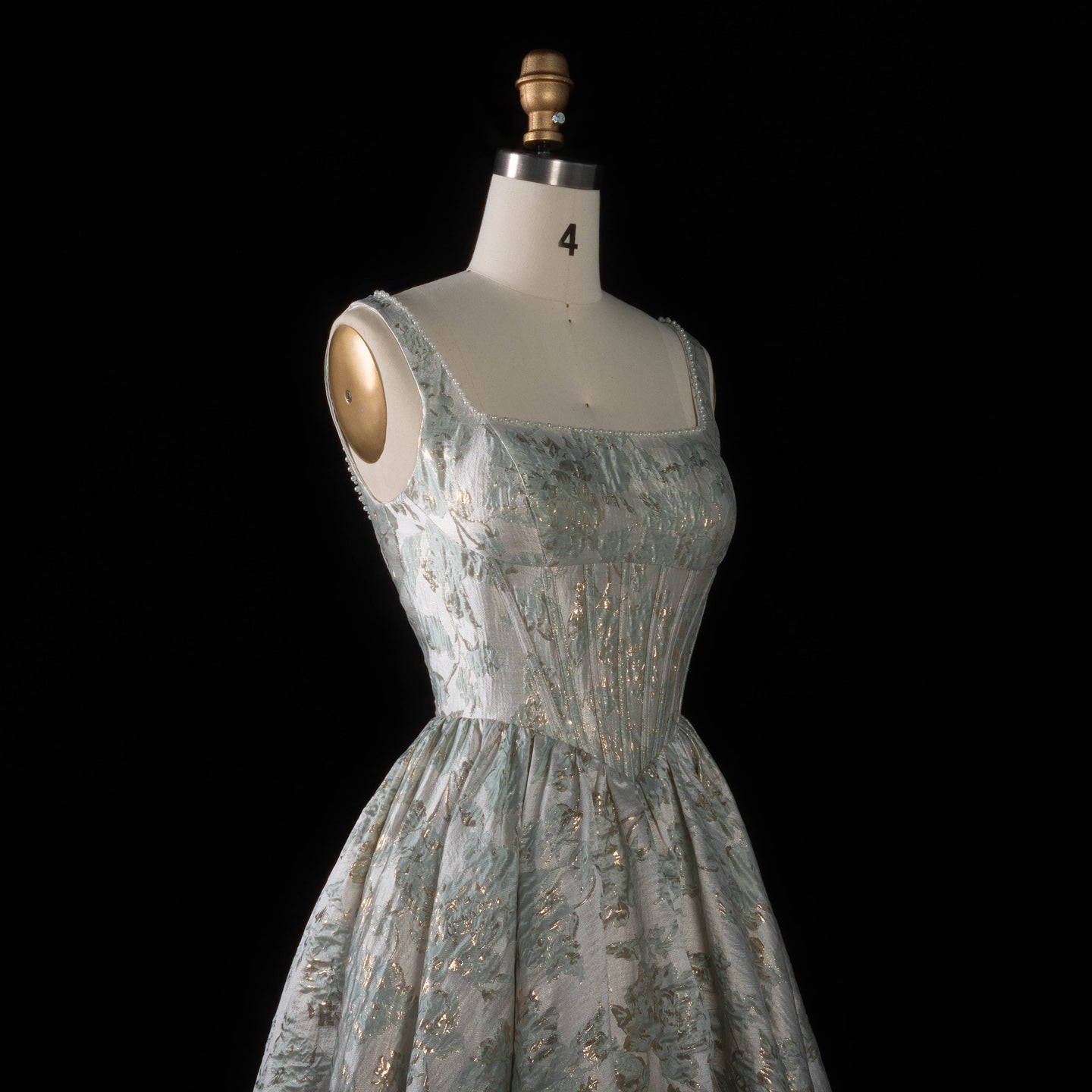 Glamorous Sage Green Corset Prom Dress with Structured Bodice SH182 Sheer Fairy
