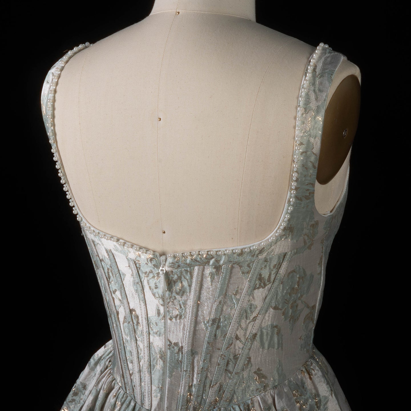 Glamorous Sage Green Corset Prom Dress with Structured Bodice SH182 Sheer Fairy