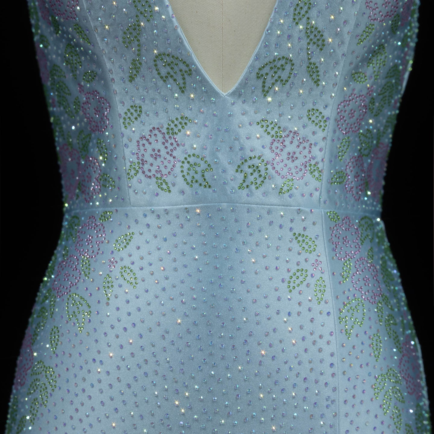 Romantic Light Blue Open Back Prom Dress with Slit SH185 Sheer Fairy