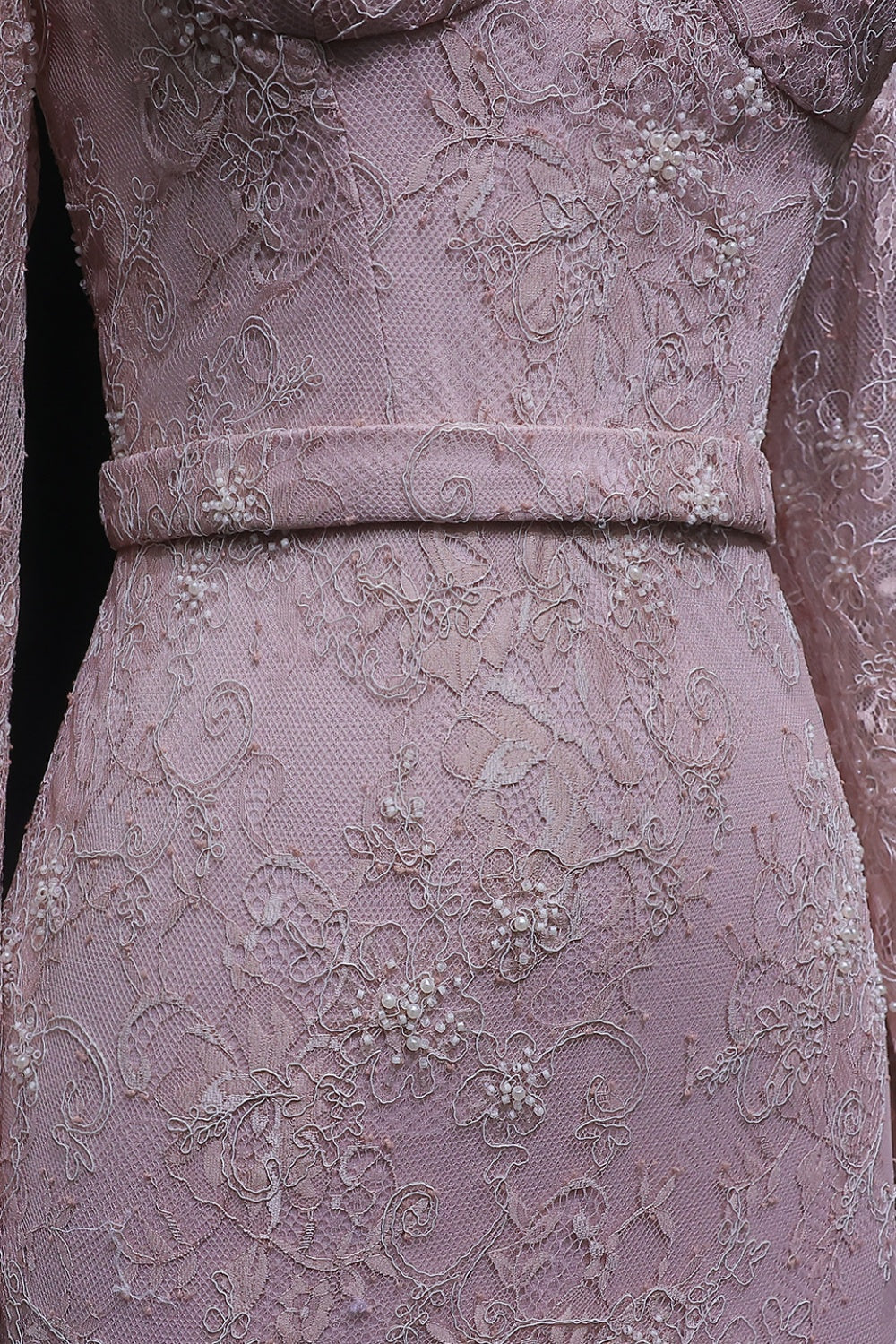 Blush Chiffon Strapless Ruched A-Line Pink Evening Dress SF405 Sheer Fairy