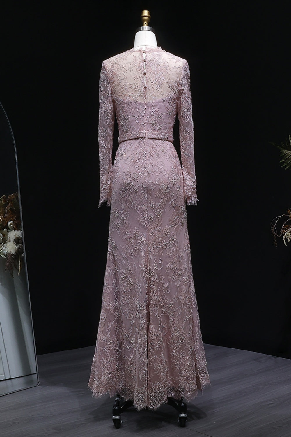 Blush Chiffon Strapless Ruched A-Line Pink Evening Dress SF405 Sheer Fairy