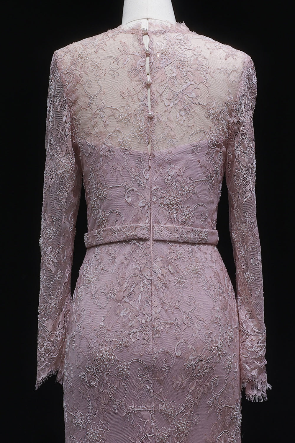 Blush Chiffon Strapless Ruched A-Line Pink Evening Dress SF405 Sheer Fairy