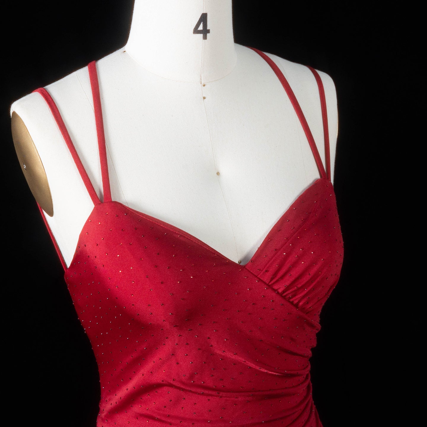 Glamorous Red Fitted Prom Dress with Ruched Bodice SH193 Sheer Fairy