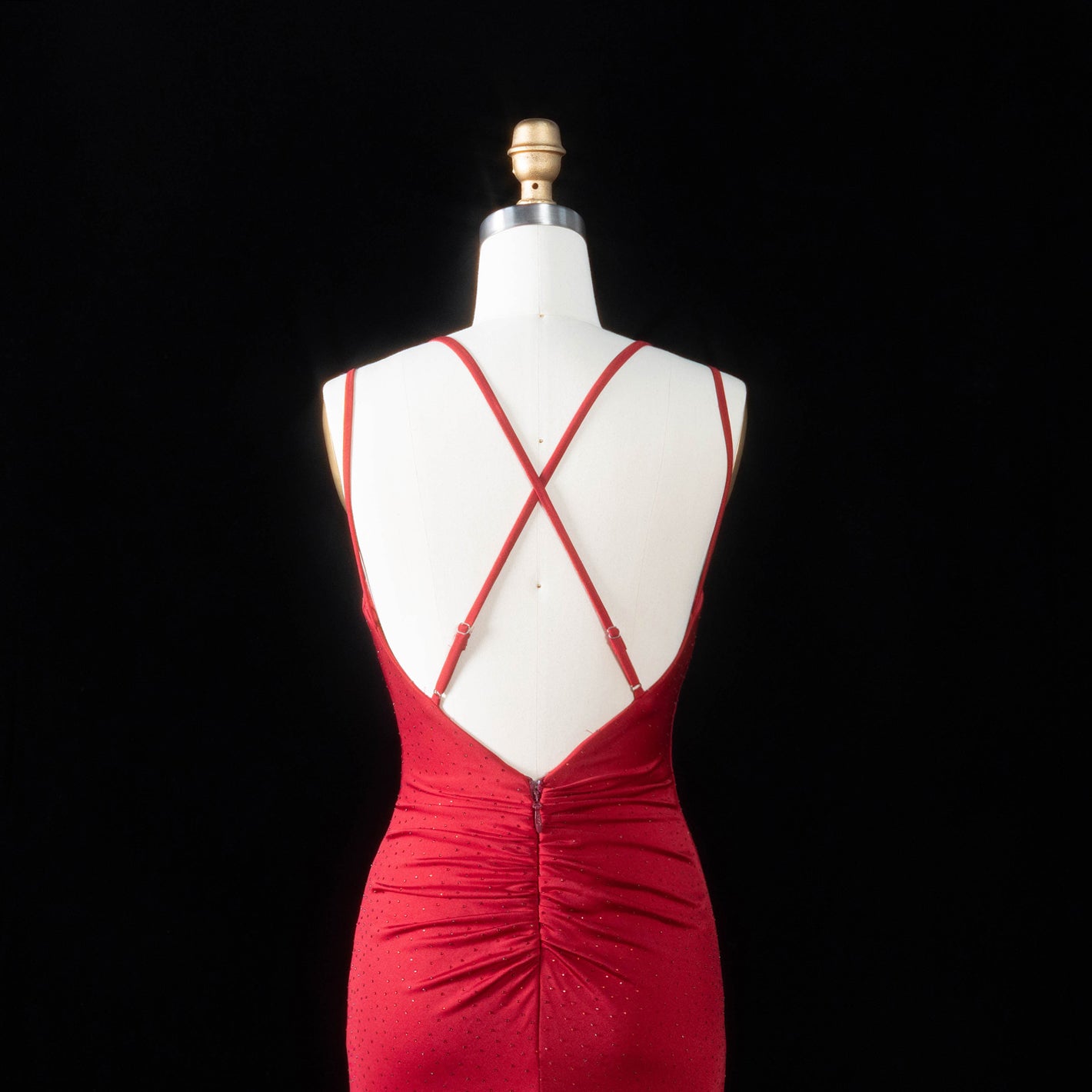 Glamorous Red Fitted Prom Dress with Ruched Bodice SH193 Sheer Fairy