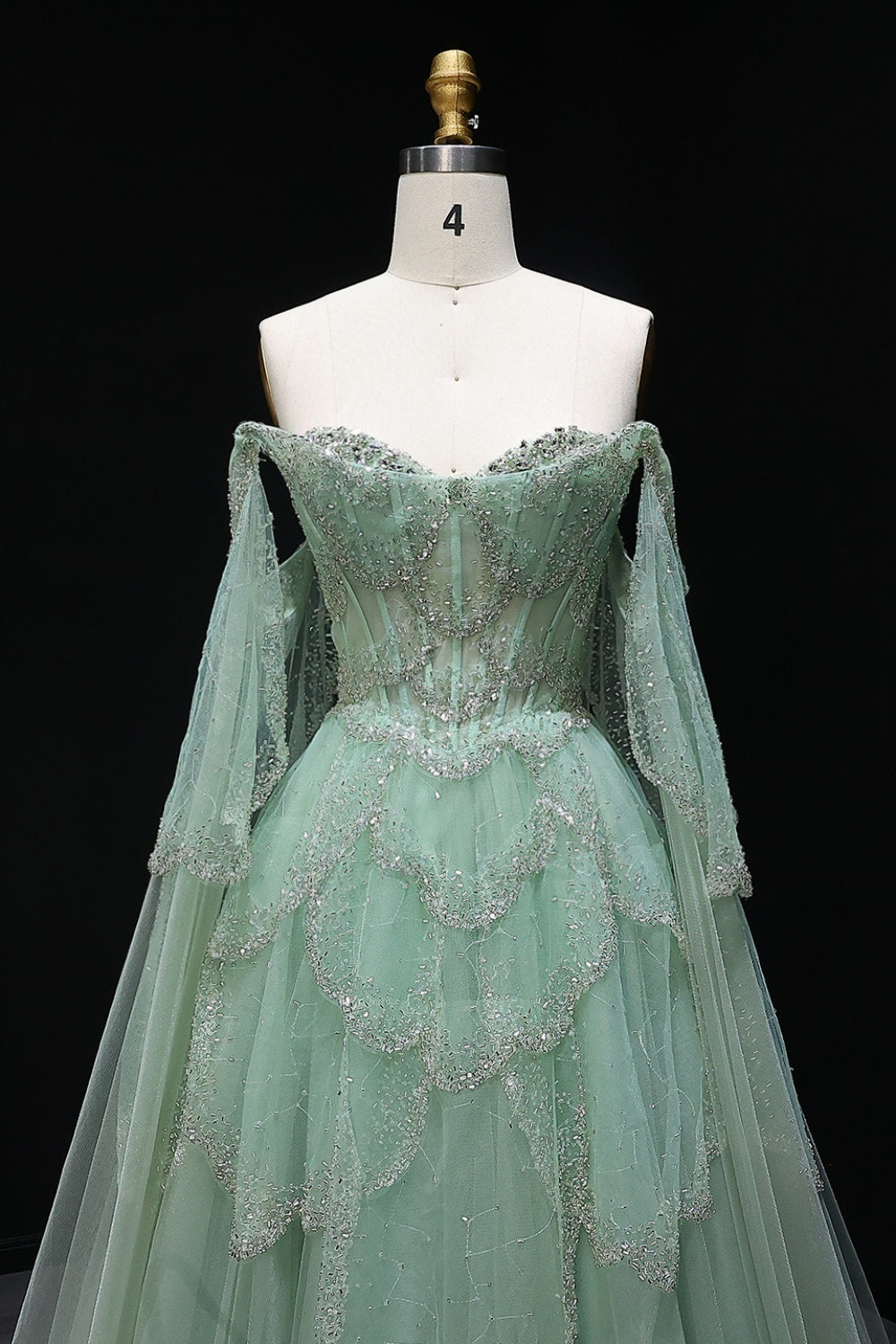 Purple Satin A-Line Sleeveless Prom Dress with Sweep Train SS215 Sheer Fairy