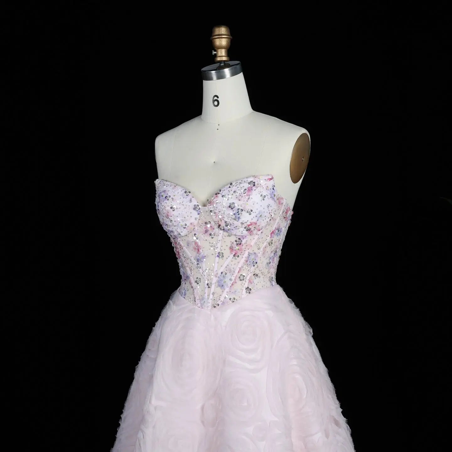 Luxury Long 3D Floral Sweetheart Prom Dress SH109 Sheer Fairy