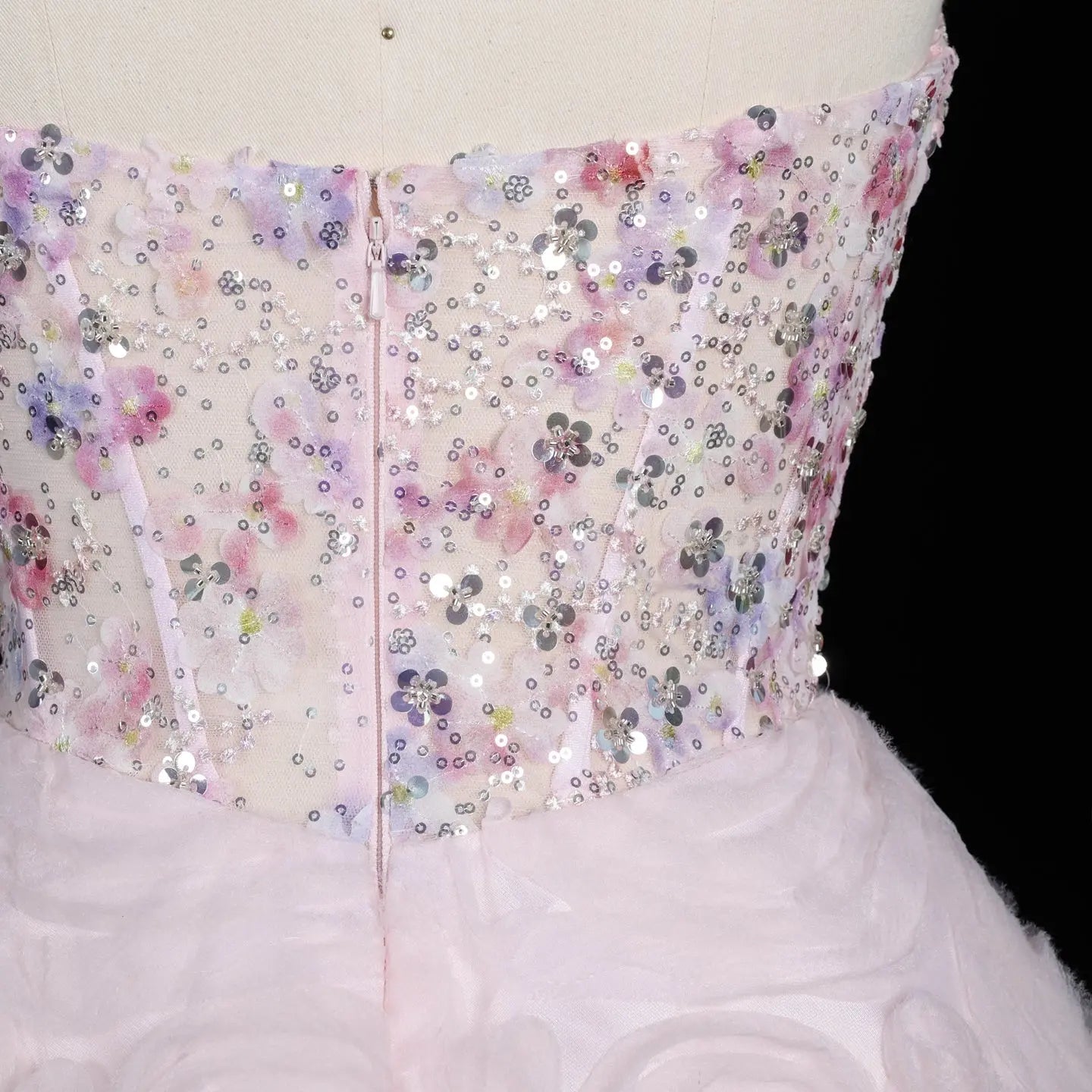 Luxury Long 3D Floral Sweetheart Prom Dress SH109 Sheer Fairy