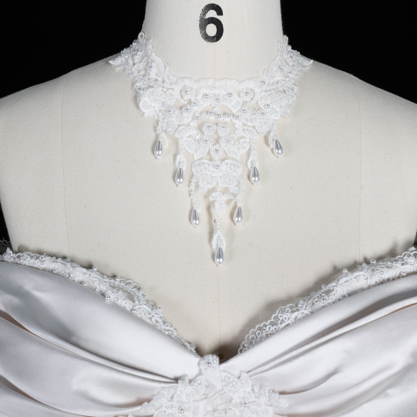 Elegant Ivory Satin Princess Ball Gown Wedding Dress Off the Shoulder with Bow Accent SW675 Sheer Fairy